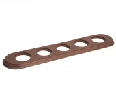 Рамка 5 местная, овал, дуб коричневый С25ДК Salvador