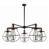 Люстра на штанге Manufacture в стиле лофт, черный, 9738 Nowodvorski