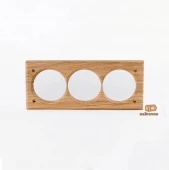 Тройная накладка на бревно D260 мм., встраиваемая, дуб, V3-260-D naBrevno