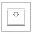 Дизайнерский выключатель карточный Aura Никель браш, BANIK Bonze одноклавишный