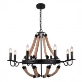 Люстра подвесная Marsiglia в стиле лофт, коричневый, A8956LM-8BK Arte Lamp