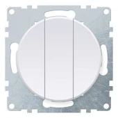 Выключатель трехклавишный, белый, 1E31901300 Ruwel