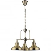 Люстра подвесная Sona в стиле лофт, бронза античная, LSL-3003-03 Lussole