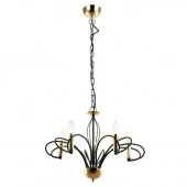 Люстра подвесная в стиле лофт Powell, золото, LSP-8194 Lussole