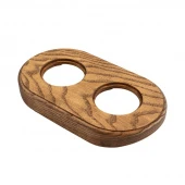 Накладка на бревно 260 мм. 2 местная, ясень в масле, СМСМ2кр-260 DecoWood