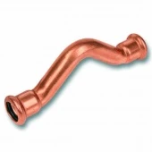 Обвод двухраструбный D28 мм., медь, О28б KW