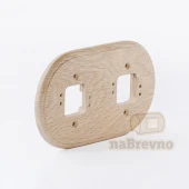 Двойная накладка на плоскость, дуб, R2-0-D naBrevno, серия Ретро