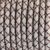 Ретро кабель электрический 2*0.75, коричневый лозанга, Cab.D63 Merlotti cavi