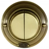 Ретро выключатель, латунь, 52027И-80 ГусевЪ перекрестный