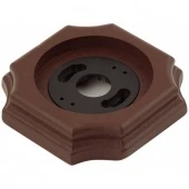 Рамка с пластиковой вставкой 1 местная, коричневый, крест, P140-K ФД КерамикЪ