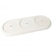 Подложка 3 местная IE с посадочным местом, белый, Interior Electric