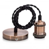 Лофт светильник подвесной RETRO1 E27, розовое золото, 058-292 SUN-LUMEN