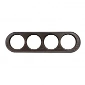 Рамка 4 местная овал венге О14ВГ Salvador