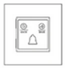 Дизайнерский выключатель Не беспокоить / Подождать / Убрать Aura Медь браш, BACHDNDPCDB Bonze