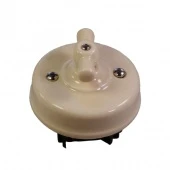 Ретро выключатель Ideal двухклавишный, слоновая кость, R1-SW-25 Retrika