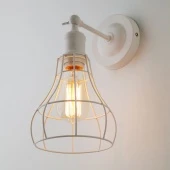 Настенный светильник в стиле лофт Denver 50063/1 белый ЕВРОСВЕТ