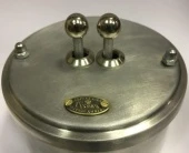 Ретро выключатель, алюминий, 02010И-80/2 ГусевЪ, двухклавишный проходной