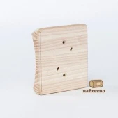 Накладка на бревно D260 мм. под распределительную коробку или светильник D100, ясень, KV1-260 naBrevno