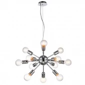Люстра потолочная Fuoco в стиле лофт, хром, A9265SP-12CC Arte Lamp