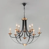 Люстра в стиле лофт Lazzaro, 60098/9 черный ЕВРОСВЕТ