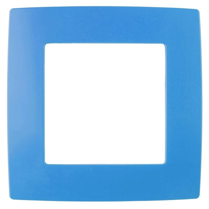 Дизайнерская рамка 1 местная, голубой, Б0019393 Эра, серия 12 Дизайнерская рамка 1 местная, голубой, Б0019393 Эра, серия 12