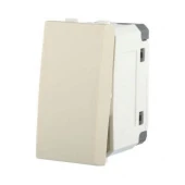 Дизайнерский выключатель-кнопка малый, бежевый, 850501 LK Studio, одноклавишный, серия LK45