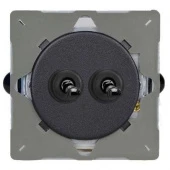 Ретро выключатель Matt Black, матовый черный, Z1EGT2Y.MB Varilight двухклавишный проходной