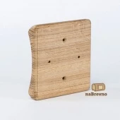 Накладка на бревно D320 мм. под распределительную коробку или светильник 115х115 мм., дуб, KV2-320-D naBrevno