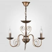 Люстра в стиле лофт Tomas, 60018/3 черный с золотом ЕВРОСВЕТ