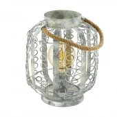 Лофт светильник настольный Hagley, серый, 49134 Eglo