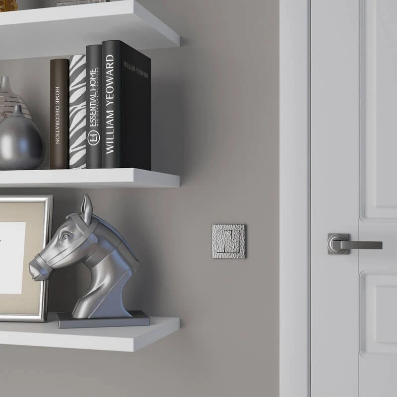 Тройная клавиша выключателя серебряный, W1239006 Werkel, серия Hammer Тройная клавиша выключателя серебряный, W1239006 Werkel, серия Hammer