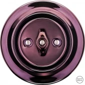 Ретро выключатель фиолетовый металлик PEMAGds Katy Paty диммер для ламп накаливания