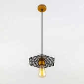 Подвесной светильник в стиле лофт Creto, 50167/1 бронза/черный ЕВРОСВЕТ