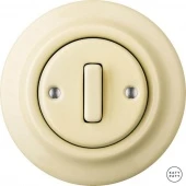 Ретро выключатель ваниль глянцевая PNFLGSldm Katy Paty диммер