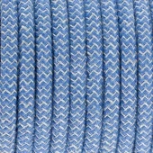 Ретро кабель электрический 2*0.75, голубой зигзаг, Cab.D75 Merlotti cavi