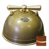 Ретро выключатель, крышка полусфера, медь, 12373Р-100 ГусевЪ, одноклавишный проходной