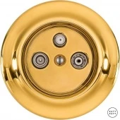 Ретро розетка TV/R/SAT золотой глянцевый OPAUGsTVb Katy Paty