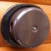 Накладка под распаечные коробки D95-111 мм., черный, N013.06.01 Derevfarfor, серия РетроБревно