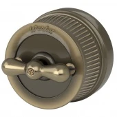 Ретро выключатель бронзовый, W5720012 Werkel, двухклавишный