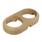 Рамка деревянная 2 местная Ideal, натуральное дерево, RD1-02020 Retrika