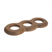 Рамка 3 местная восьмерка дуб зеленый С33ДЗ Salvador