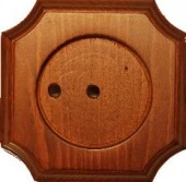 Рамка 1 местная D100, бук, базовый цвет, крест, 00031Р-100 ГусевЪ