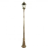 Ретро фонарь уличный Genova, черный, золотистый, A1207PA-1BN Arte Lamp