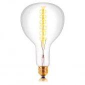Ретро лампа накаливания R180 F5, E40, прозрачная, 053-839 Sun Lumen