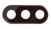 Рамка 3 местная коричневый BF2-630-02 BIRONI