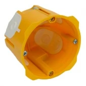 Одноместный глубокий подрозетник в дерево Kopos 60, K1-68*60-D, желтый, naBrevno