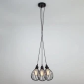 Подвесной светильник в стиле лофт Moll 50059/3 черный ЕВРОСВЕТ