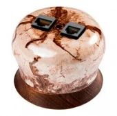 Телефонная розетка, мрамор золото, B2-301-090/18 BIRONI