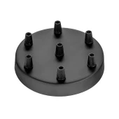 Потолочная база, круглая на 7, черный матовый, 058-490 Sun Lumen