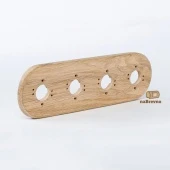 Четверная накладка на бревно D200 мм., дуб, R4-200-D naBrevno, серия Ретро